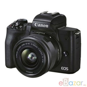 Canon EOS M50 Mark II 24.1MP With 15-45MM IS STM Lens 4K WI-FI Mirrorless Camera