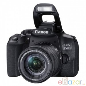 Canon EOS 850D 24.1 MP With 18-55mm IS STM Lens 4K UHD WI-FI Touchscreen DSLR Camera