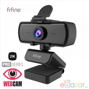 Fifine K420 Webcam 1440P, 2K Web Camera With Privacy Cover & Tripod