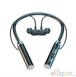 G7 Bluetooth Neckband With Magnetic Headsets- Black Color