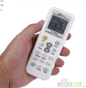 Universal AC Remote- Digital LED 1000-in-1 (Suitable for most Air Conditioner Brands)