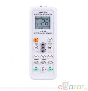 Universal AC Remote- Digital LED 1000-in-1 (Suitable for most Air Conditioner Brands)