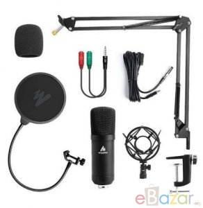 MAONO AU-A03 Condenser Microphone Professional Podcast Studio Microphone Audio 3.5mm Computer Mic For Live Streaming.