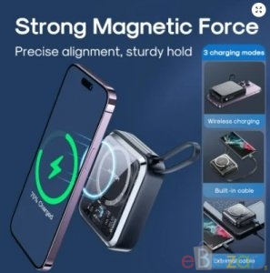 Joyroom JR-L006 IcySeries 22.5W, 10000mAh Magnetic Wireless Power Bank (Type-C)