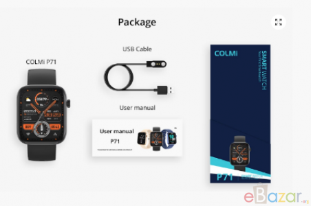 COLMI P71 Calling Smartwatch – Blue Color