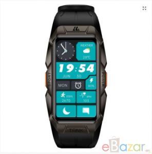 KOSPET TANK X1 Smart Band World first Rugged Smart Band- Black Color