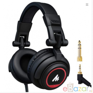Maono AU-MH501 Professional Studio Monitor Headphone, Over Ear With 50mm Driver For Gaming, DJ, Studio, And Microphone Recording