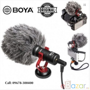 BOYA MM1 Microphone- Vlogging & YouTube Video Microphone For Smartphone, PC DSLR- (BOYA BY-MM1)