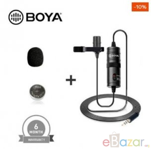 Original BOYA M1 Microphone For Smartphone, DSLR, Laptop, MacBook (Official Product With 6 Months Warranty)