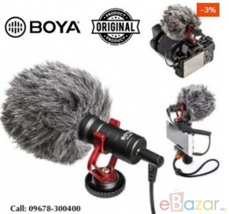 BOYA MM1 Microphone- Vlogging & YouTube Video Microphone For Smartphone, PC DSLR- (BOYA BY-MM1)