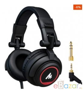 Maono AU-MH501 Professional Studio Monitor Headphone, Over Ear With 50mm Driver For Gaming, DJ, Studio And Microphone Recording