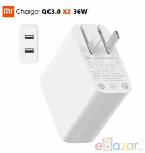 Xiaomi Mi 36W Charger 2 USB-A Port Dual QC 3.0 For Quick Charge Supported Device