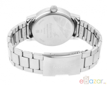 Fastrack Tripster White Dial Stainless Steel Strap Watch (NN3245SM01)