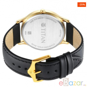 Titan NR1825YL03 Karishma Radiance Black Dial Analog Watch For Men
