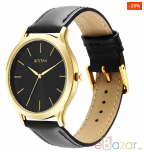 Titan NR1825YL03 Karishma Radiance Black Dial Analog Watch For Men
