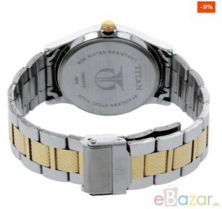 TITAN NR1650BM03 Silver Dial Two Toned Stainless Steel Strap Watch