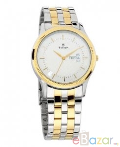TITAN NR1824BM01 Silver Dial Stainless Steel Strap Watch