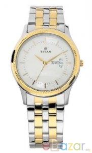 TITAN NR1824BM01 Silver Dial Stainless Steel Strap Watch
