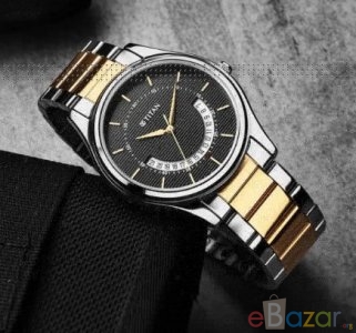 TITAN NR1713BM02 Karishma Black Dial Brass Strap Watch