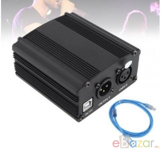 Phantom Power Supply For Condenser Microphone (48V, 1-Channel)
