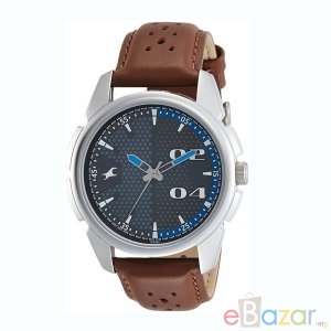 Fastrack Leather Strap Gents Watch (3124SL06)