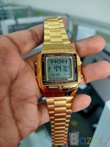 Casio Data Bank Gold Tone Watch DB-360G-9A