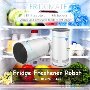 Fridge Freshener Robot- Fridgmate Wokesmart Refrigerator Deodorizer, Ionizer Air Purifier
