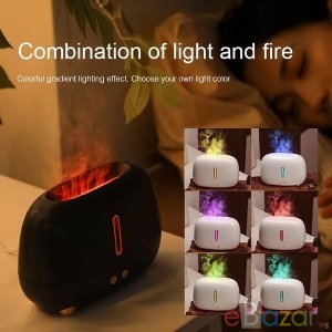 GearUp A318 Flame Aroma Diffuser Air Humidifier (250ml)