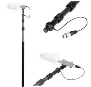 Boom Pole For Microphone With Internal XLR Cable (BOYA, BY-PB25)