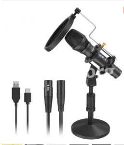 MAONO HD300T/ HD300 Series USB/XLR Cardioid Dynamic Microphone- Ideal For Home Studio, Vocal, Podcast, Singing- Mute Function, Volume Adjustment Function XLR Microphone & USB Microphone