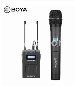 BOYA BY-WM8-PRO-K3 UHF Wireless Interview Mic With One Receiver And One Handheld Dual Microphone