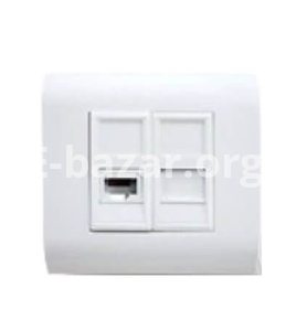 Micronet SP1162s 2 Port Wall Socket RJ45 Cat 6 With Modular & MK Box