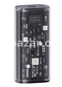 USAMS US-CD189 9000mAh Transparent Digital Display Dual-Port Power Bank