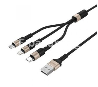 HAVIT H691 3 In 1 Micro USB, Lightning, Type C Data And Charging Cable