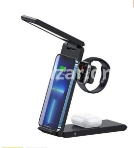 USAMS US-CD181 15W 3in1 Folding Wireless Charging Stand With Table Lamp