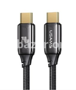 USAMS US-SJ581 U82 2Meter Zinc Alloy Type C To Type C Data Cable