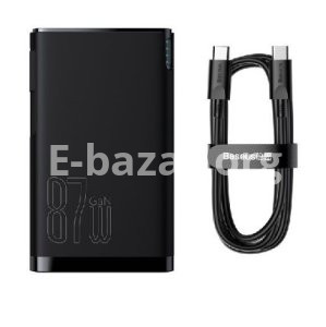 Baseus Power Station 4 Hybrid GaN Power Bank Adaptor 10000mAh 87W CN Black