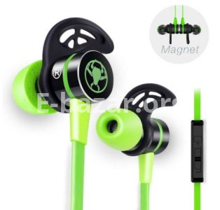 PLEXTONE G20 Magnetic 3.5 Mm Wired Control Noise Cancelling Earphone With Mic, In-Ear Stereo Bass For PSP Gaming , Music And Sport CE, FC, ROHS Certified