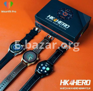 HK4 Hero Amoled Smart Watch-Black