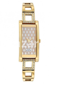 Titan Raga Analogue White Dial Wrist Unisex Watch - 9720YM02