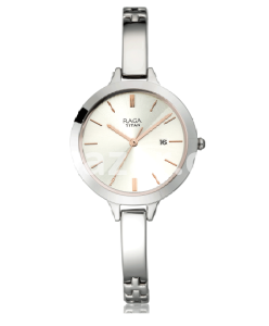 Titan Raga Viva Analog Silver Dial Women's Watch-2578SM02