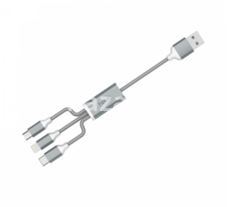 Havit H622 3-In-1 Cable (MicroUSB/Lightning/Type-C)