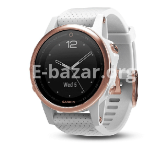 Garmin Fenix 5S Sapphire - Rose Goldtone With White Band