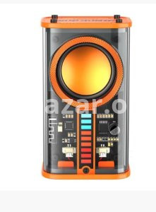 Mecha K07 Transparent Wireless Speaker- Orange Color