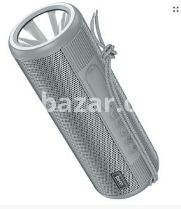 Hoco HC11 Bluetooth Wireless Speaker with Flashlight – Grey Color