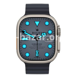 HK9 Ultra AMOLED Smartwatch ChatGPT Smartwatch – Black Color