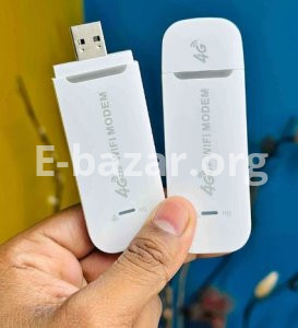 4G LTE WiFi Modem- Support All Bangladesh SIM Cards- White Color