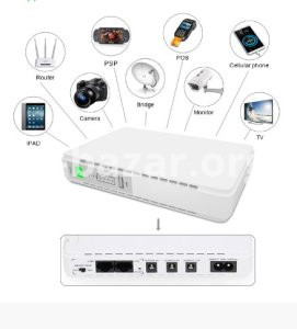 SKE 432P mini UPS for Router, ONU, Camera – 25 Watt 5v 9v 12v & PoE support 15/24v