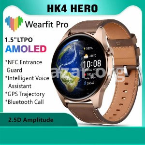 HK4Hero Amoled Smartwatch (ChatGPT Supported) – Golden Color