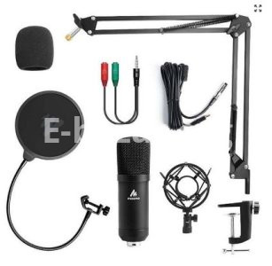 MAONO AU-A03 Condenser Microphone Professional Podcast Studio Microphone Audio 3.5mm Computer Mic For Live Streaming